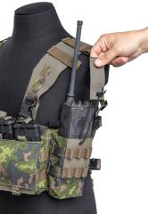 Mayflower UW Chest Rig "The Pusher" Gen VI, M05. Radio pouch with adjustable retention.