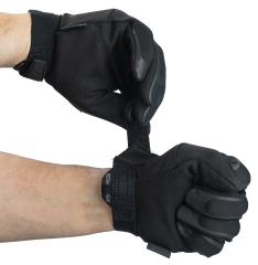 Mechanix T/S Element Gloves. Hook and loop tab on the cuff.