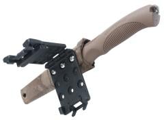 Rokka Knives Korpisoturi. The sheath accepts other mounts. The Blade-Tech Tek-Lok belt mount is sold separately.