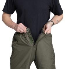 Särmä TST L3 Loft Pants. Fly with 25 mm slotted button and hook-and-loop.