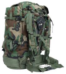 US CFP-90 rucksack with day pack, Woodland, surplus. 