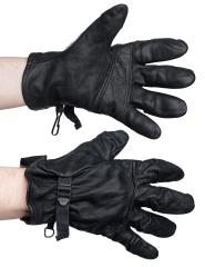 US D3A Leather Gloves, Black, Surplus. 