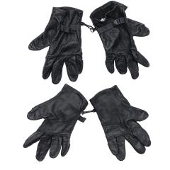US D3A Leather Gloves, Black, Surplus.