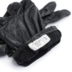 US D3A Leather Gloves, Black, Surplus. 