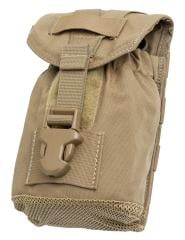 USMC FSBE Canteen Pouch, Coyote Brown, Surplus. Mesh bottom.