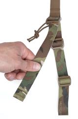 Velocity Systems Lead Faucet Tactical Sling, MultiCam. Pull this forward, and the sling shortens.