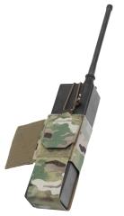 Velocity Systems Side Flap Radio Pouch 148/152s. you can insert the loop panel directly into the front flap of a plate carrier (between the cummerbund and plate pouch). Or into the side envelope pocket of the Mission Configurable Chest Rig (MCCR) or Mission Configurable Placard (MCP).