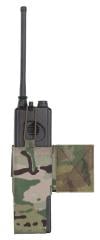 Velocity Systems Side Flap Radio Pouch 148/152s. The pouch is designed for MBITR AN/PRC-148, Harris AN/PRC-152, and other similarly sized radios.