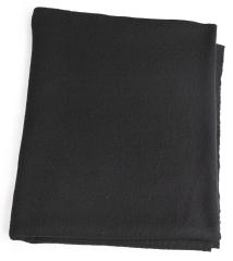 Wool Fleece Fabric, Black, by the meter. 