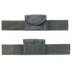 Wristband Pouch for Small Crap, Foliage Green. The inner measurements of the hook and loop pocket are c. 6 x 5 cm (2.4” x 2”).