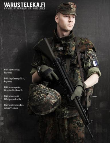 BW field cap, Flecktarn, surplus.