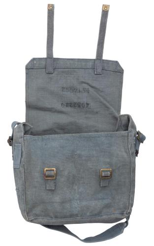 Belgian Pattern 37 Small Pack, Gray-Blue, Surplus.