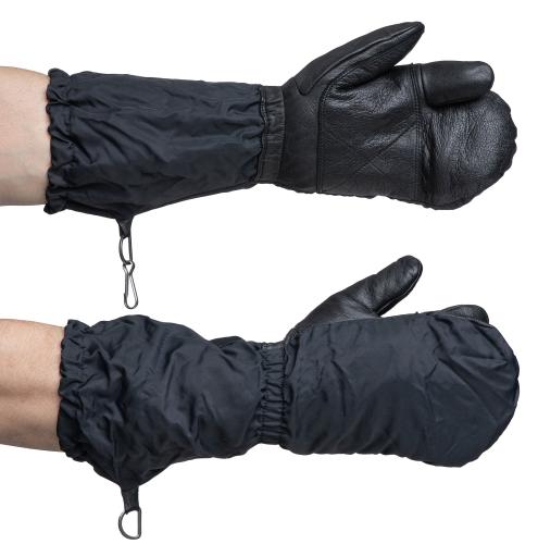 Swiss Mittens With Trigger Finger, Black, Surplus Swiss Mittens With Trigger Finger, Black, Surplus