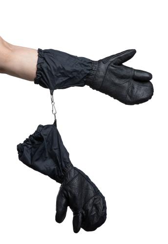 Swiss Mittens With Trigger Finger, Black, Surplus.