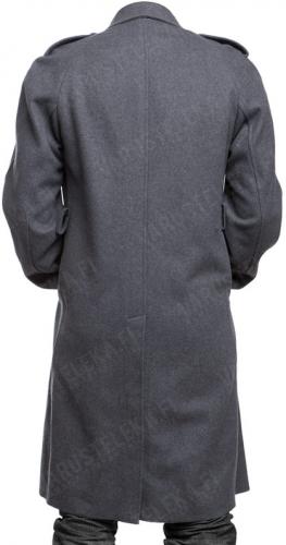 Finnish M65 greatcoat, gray, surplus.