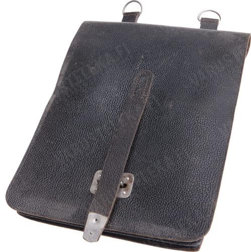 NVA map case, leather, black, surplus NVA map case, leather, black, surplus