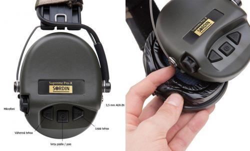 Sordin Supreme Pro-X 1.1 Headband hearing protectors.