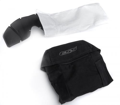 ESS Profile NVG ballistic goggles, black, with spare lens.