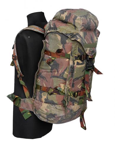 Dutch "Lowe Alpine Strike 40" Backpack, w/o Side Pouches, DPM, Surplus. 