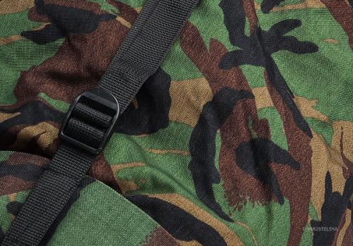 Dutch army compression sack, DPM, surplus. Made of thick and tough fabric.