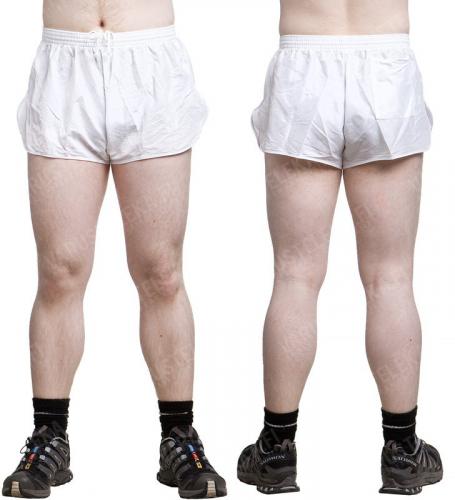 French Sports Shorts, Indecent, White, Surplus.