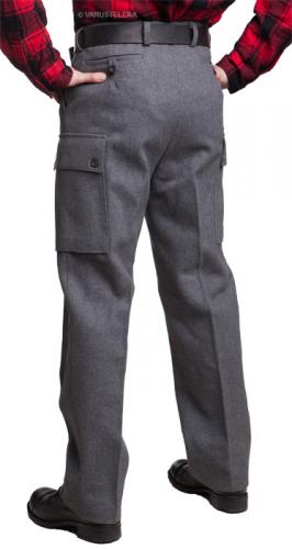Finnish M65 Wool Trousers, Gray, Surplus