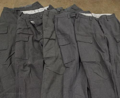 Finnish M65 Wool Trousers, Gray, Surplus. 