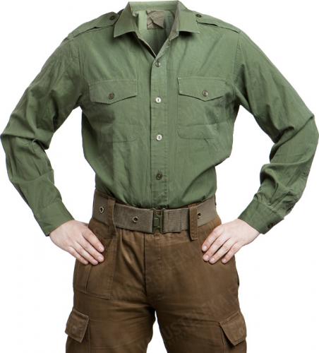 British Service Shirt, Olive Green, Surplus British Service Shirt, Olive Green, Surplus