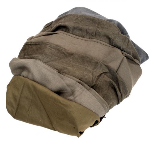 BW triangular scarf, olive drab, surplus. The colors vary from green to grey, and some scarves may have brownish or blueish hues.