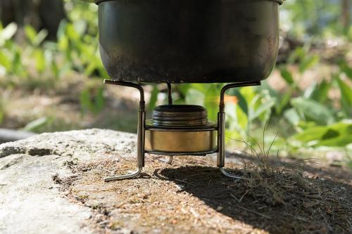 Mil-Tec Alcohol Camping Stove, Brass.