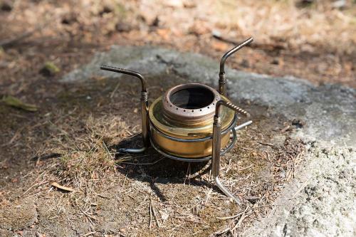 Mil-Tec Alcohol Camping Stove, Brass.