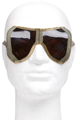 BW foldable sun/dust goggles, with pouch, surplus. 