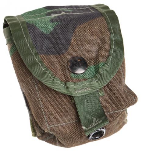 US MOLLE II Hand Grenade Pouch, Woodland, Surplus US MOLLE II Hand Grenade Pouch, Woodland, Surplus