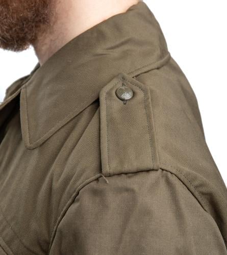 Czech M85 Field Jacket, Olive, Surplus. Look at those sexy button-closed epaulets.
