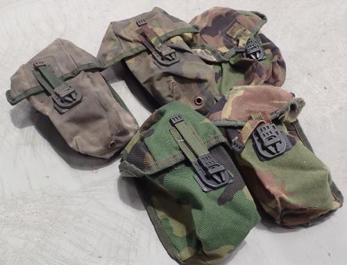 Dutch MOLLE pouch, magazine, surplus. The condition and camouflage schemes vary.