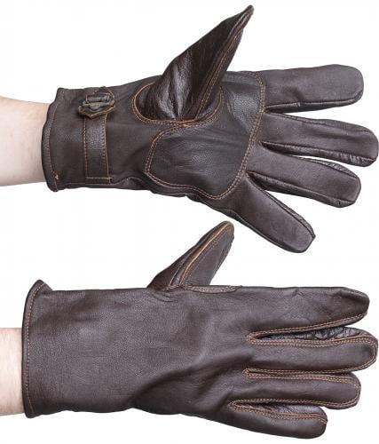 Swedish Leather Gloves, Brown, Surplus Swedish Leather Gloves, Brown, Surplus