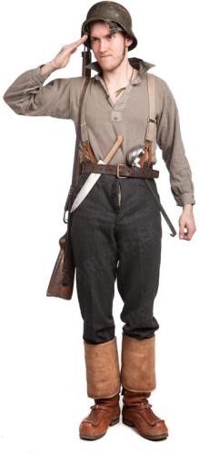 Swedish M39 Field Shirt, surplus. Pictured is a rare collared model.