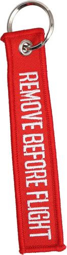 Key tag, REMOVE BEFORE FLIGHT