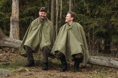 Norwegian Rhombus Shelter Quarter, Olive Drab, Surplus.