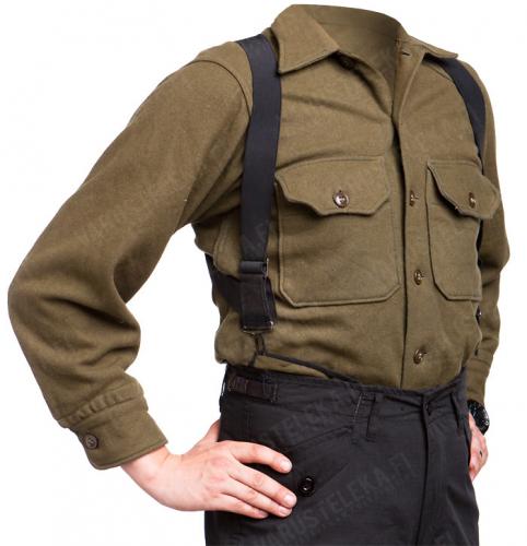 M1950 Trouser Pant Suspenders Elastic OD Green US Military Surplus EXC 