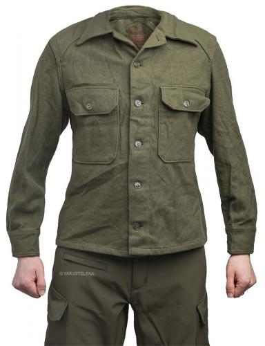 US M-1951 wool shirt, surplus US M-1951 wool shirt, surplus