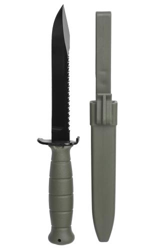 Glock FM 81 Survival Knife with Saw. Battle Field Green