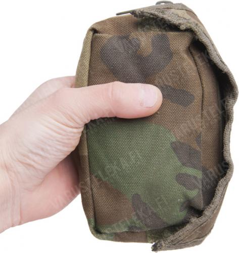 Dutch MOLLE General Purpose / First Aid Pouch, DPM / Woodland, Surplus. Some pouches are in Woodland camo.