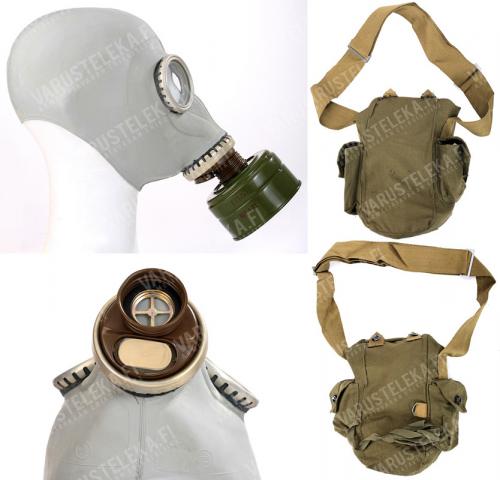 Soviet GP-5 gas mask with bag, grey, surplus. Filter not included!