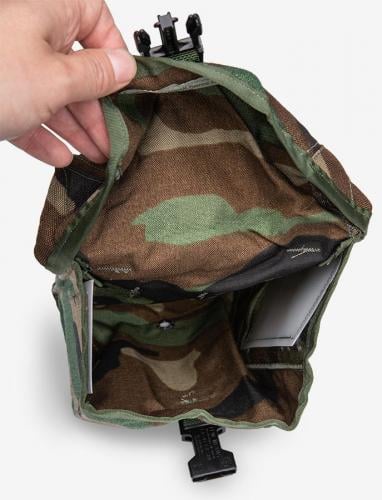 US MOLLE II 200 rnd SAW Gunner pouch, Woodland, surplus. 