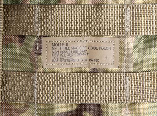 US MOLLE II M4 Triple Mag Pouch, Surplus. OCP