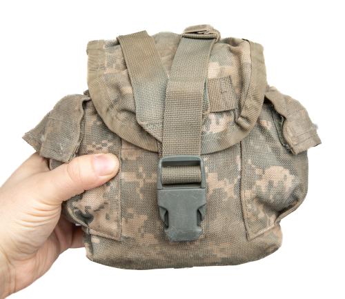 US MOLLE II 1 qt Canteen / General Purpose Pouch, Surplus. 