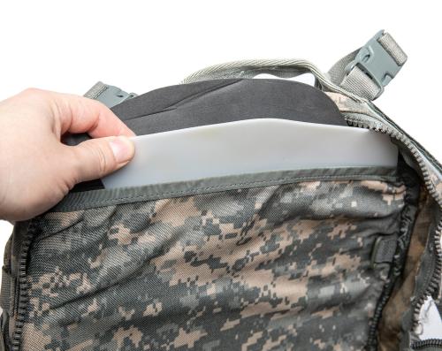 US MOLLE II Assault Pack, Surplus. The padding and plastic stiffener may not be included but usually is. In case it's missing it's fairly simple to DIY.