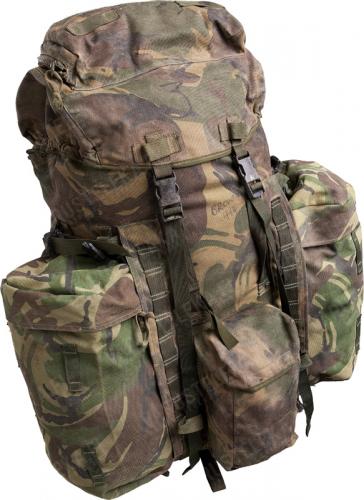 British PLCE rucksack, DPM, surplus, with frame