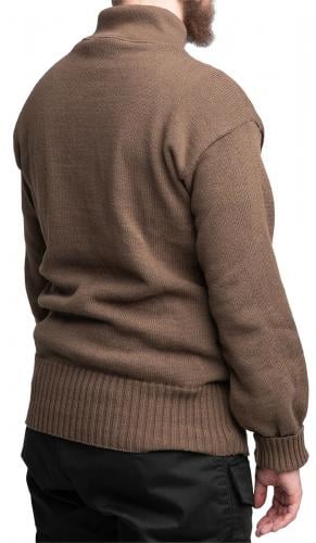 US 5-Button Sweater, OD Brown, Surplus. 